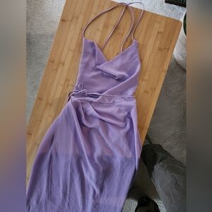 Lucy in the Sky Lavender Backless Dress